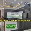 Thi công kệ tủ bếp nhựa đẹp