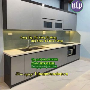 Mẫu Lắp Bếp Tủ Nhựa Treo Tường