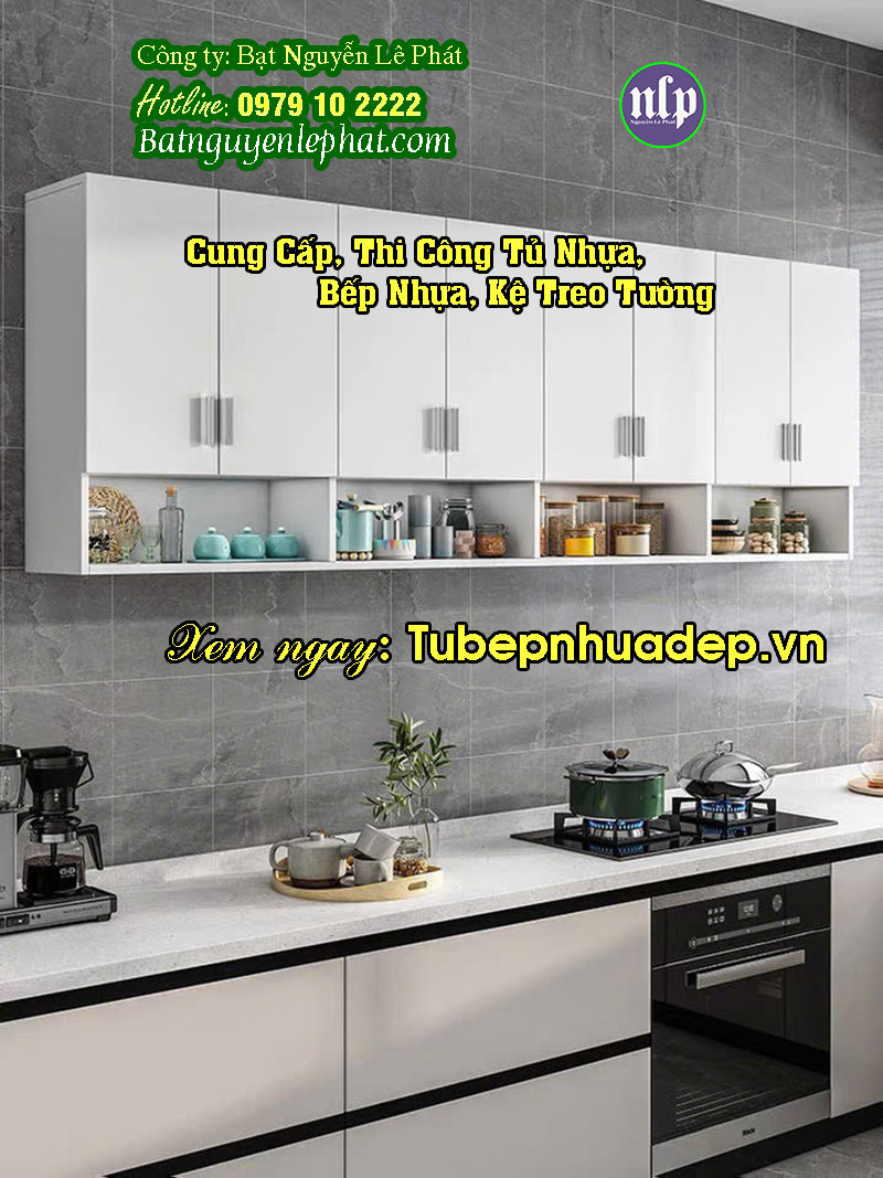 Báo Giá Đóng Lắp Kệ Tủ Bếp Treo Tường Tại Tân Uyên Giá Rẻ Thi công Kệ Tủ Nhựa Bếp Treo Tường