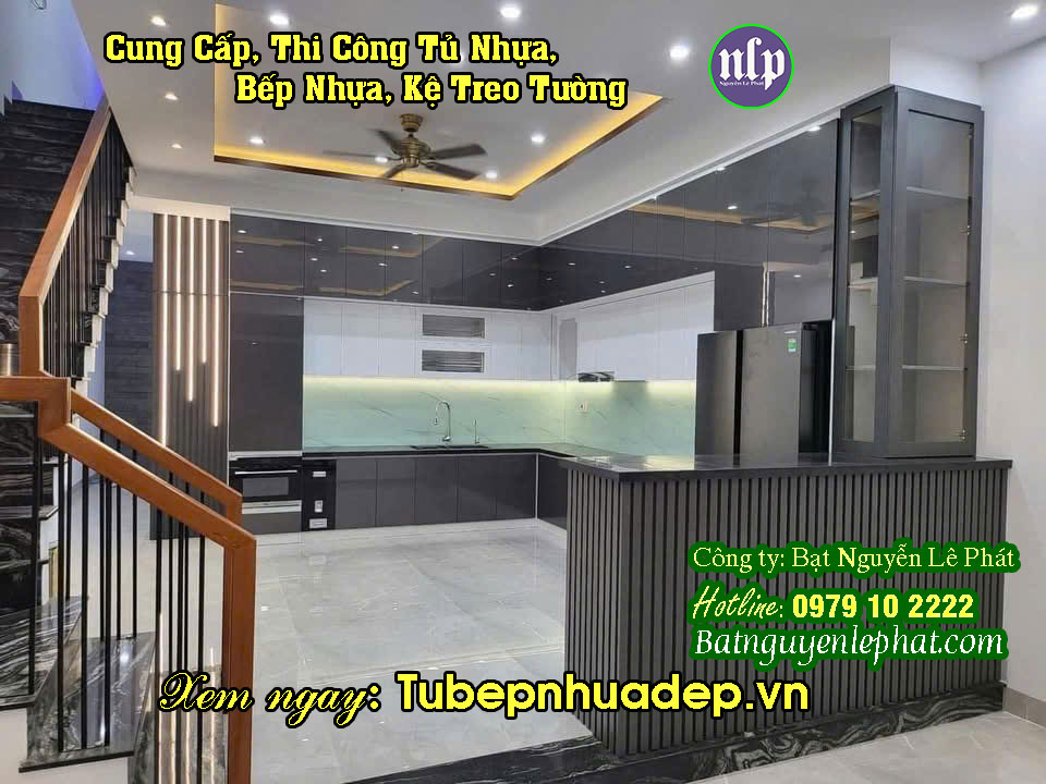 Lắp đặt tủ bếp nhựa Bình Dương Thi công Tủ Bếp Nhựa Đẹp