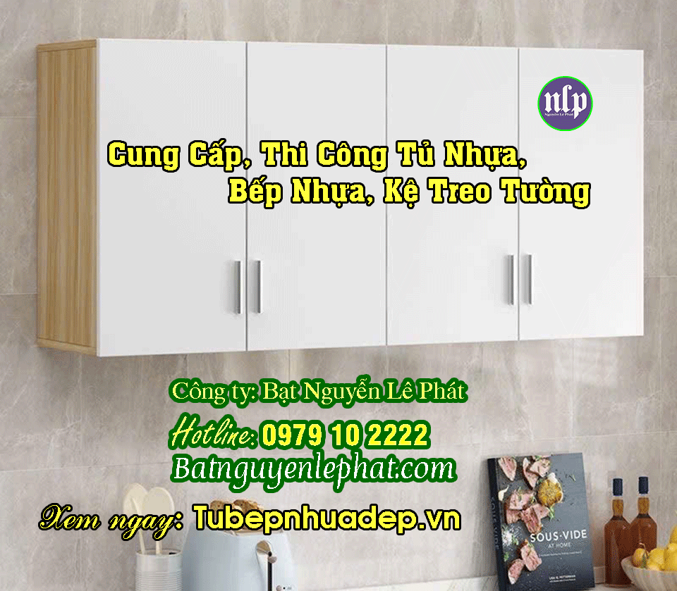Báo Giá Đóng Lắp Kệ Tủ Bếp Treo Tường Tại Tân Uyên Giá Rẻ Tủ nhựa treo tường